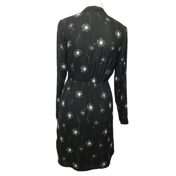 Ann Taylor‎ Loft Black Dandelion Shift Dress - Picture 5 of 10